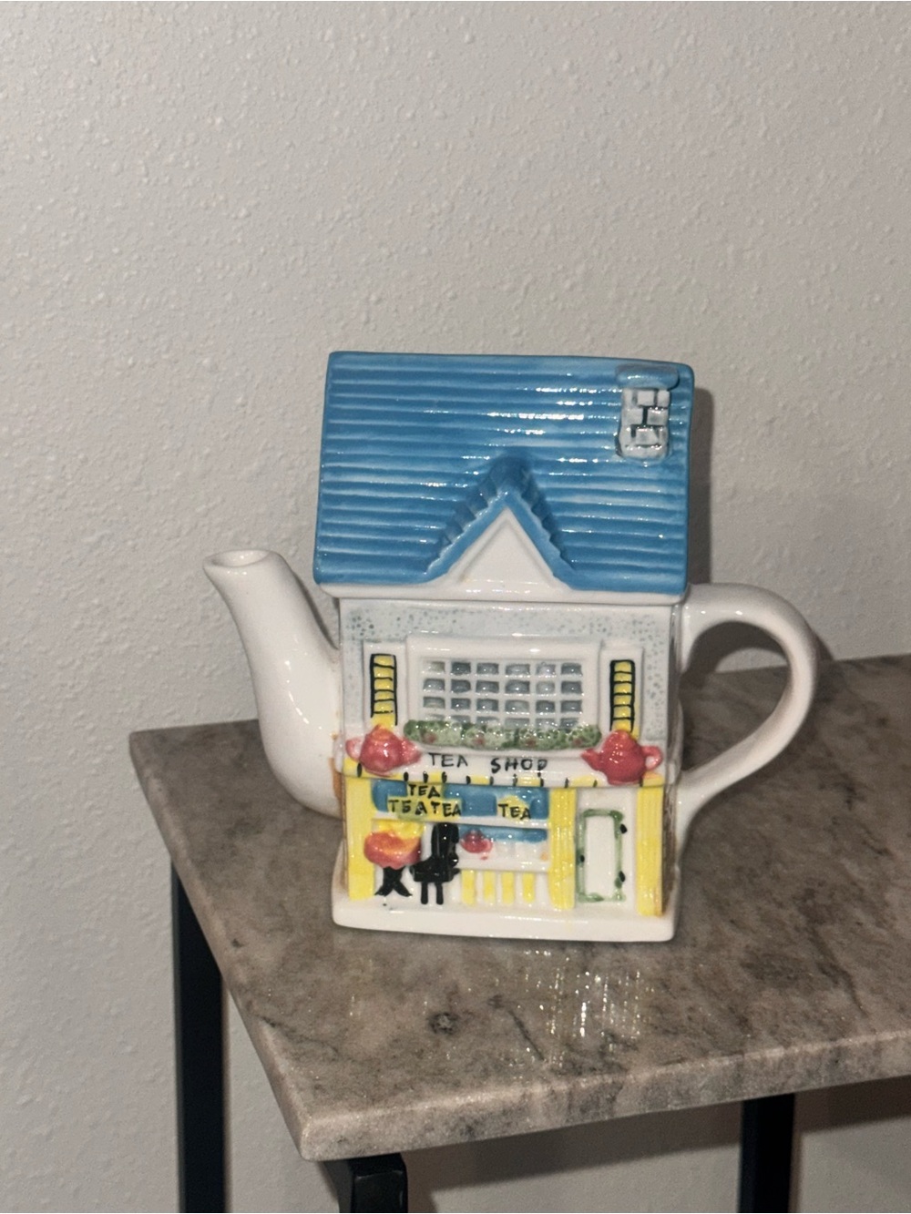 Ceramic tea shop teapot collectors piece